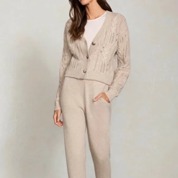 Naked Cashmere Natasha Cable Knit Cardigan, Size M - Picture 8 of 12